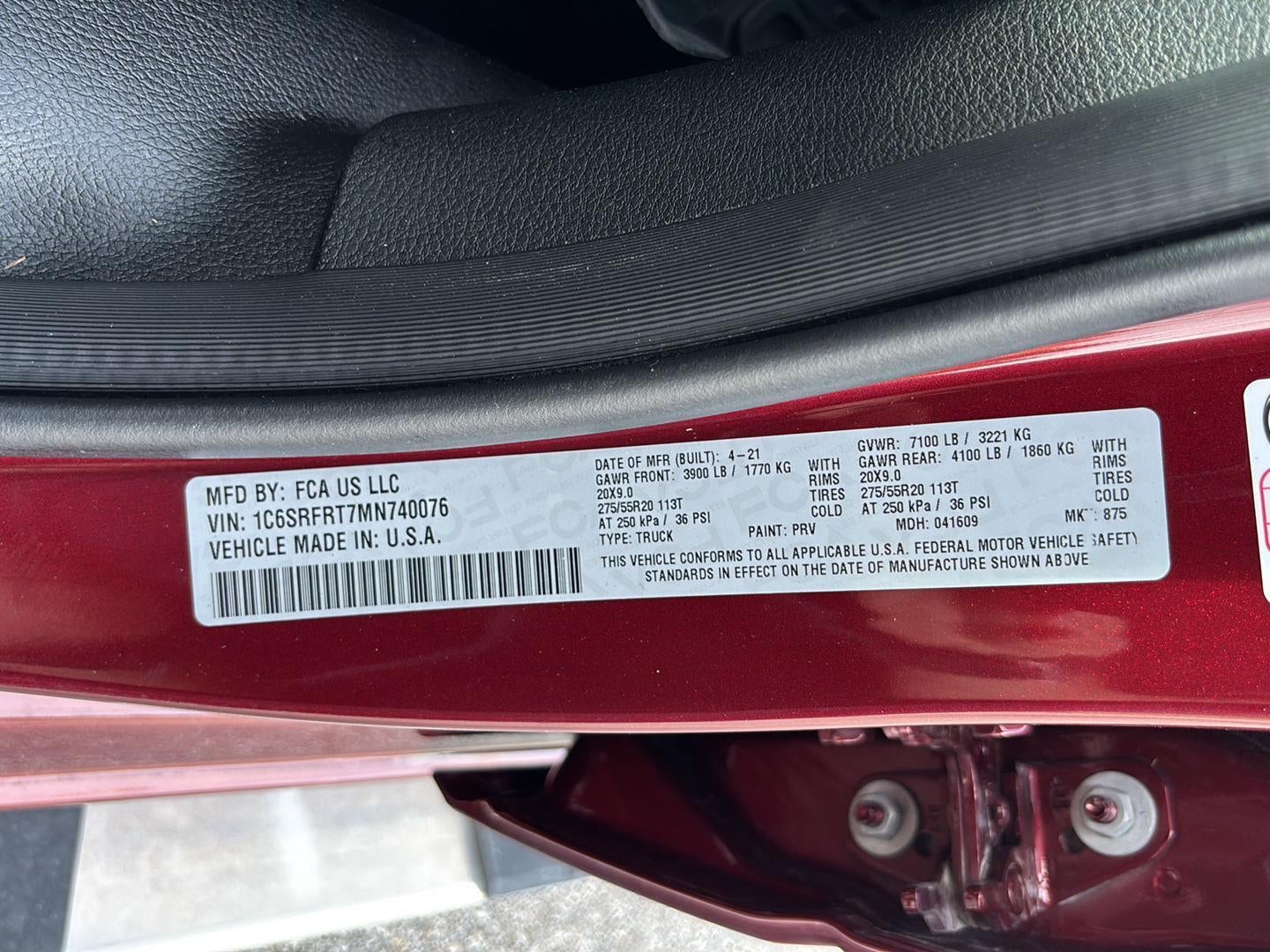 2021 RAM 1500 Laramie