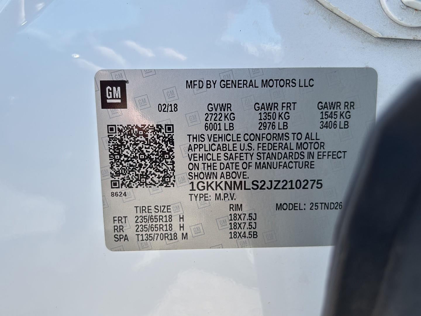 2018 GMC Acadia SLT