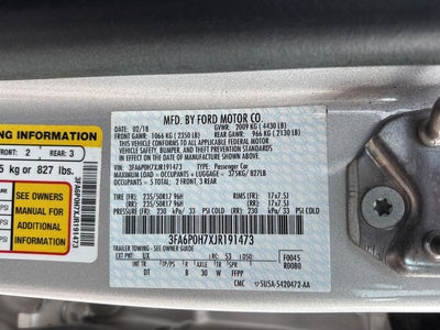 2018 Ford Fusion SE