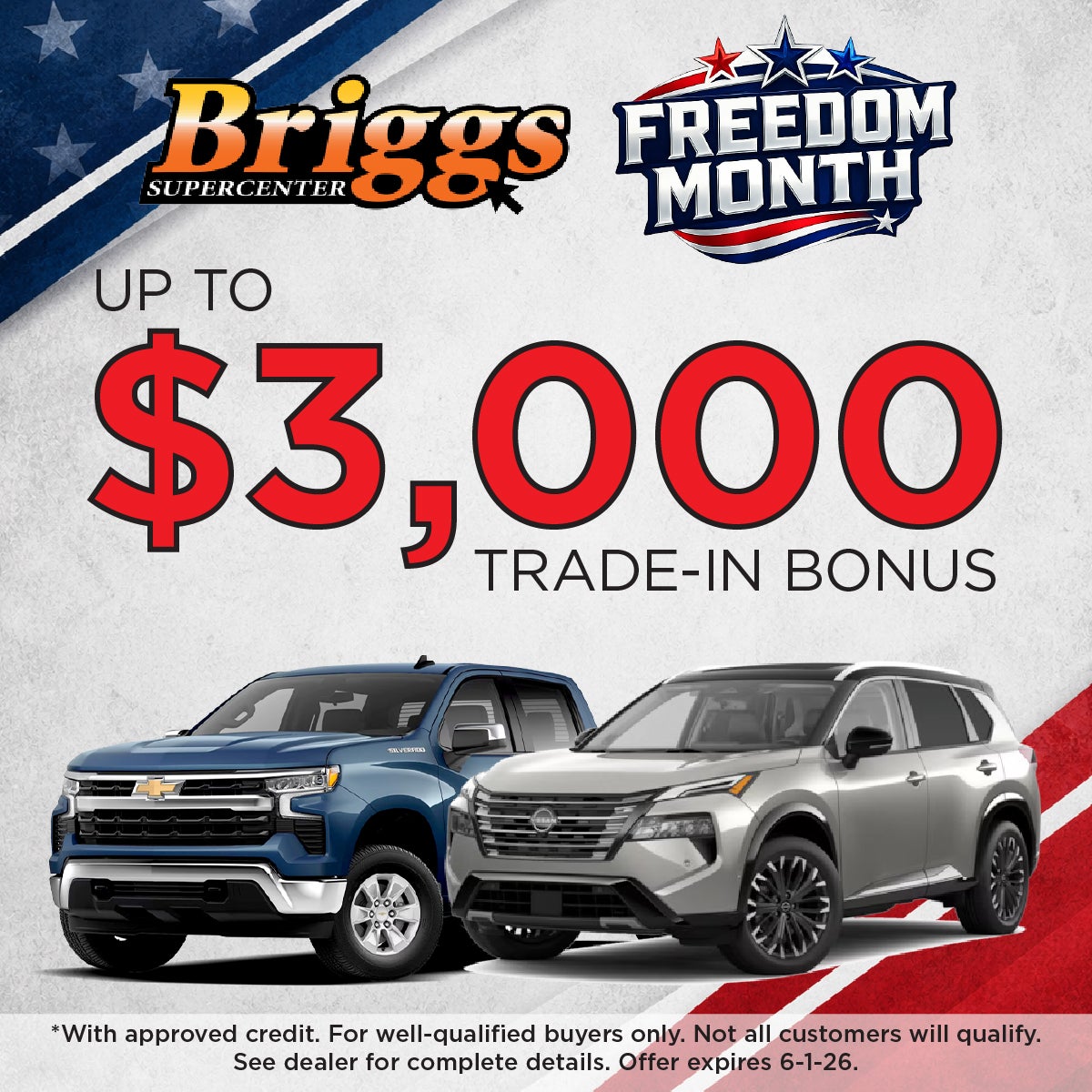 UP TO $3,000 TRADE-IN BONUS