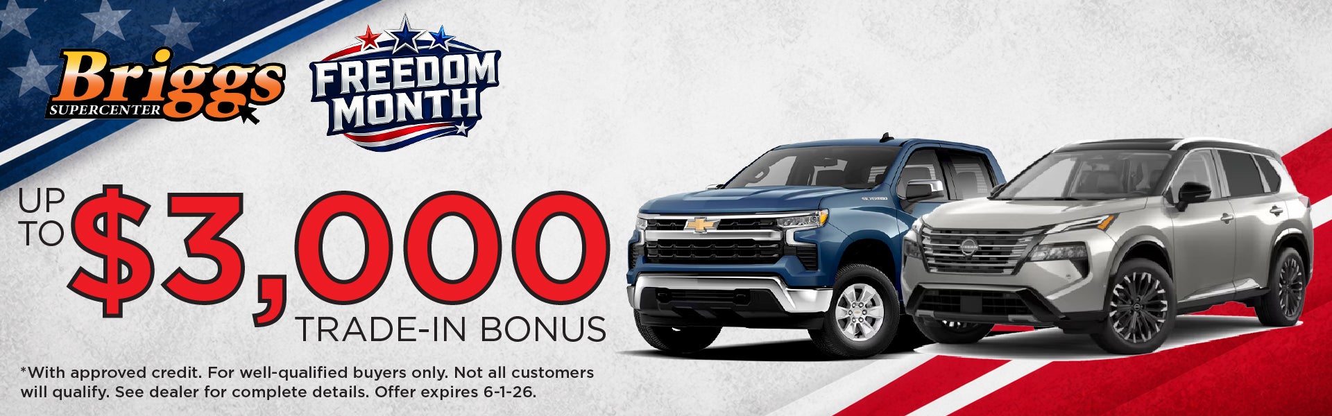 UP TO $3,000 TRADE-IN BONUS