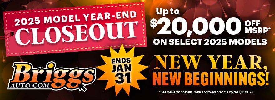 2025 Model Year-End Closeout